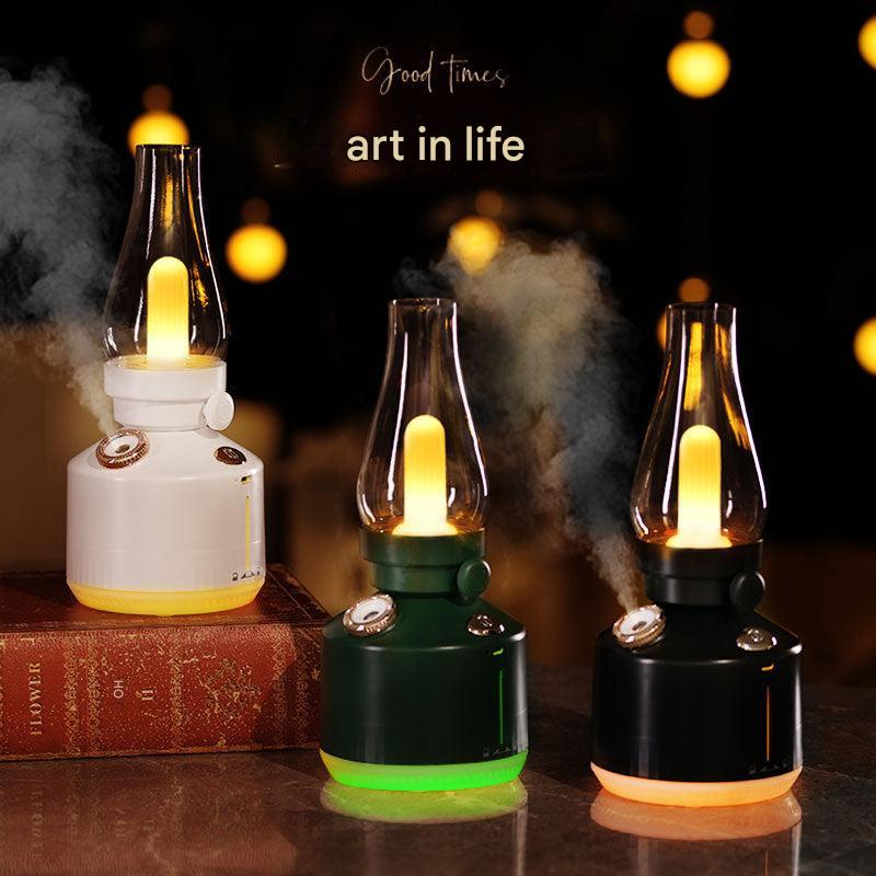 portable humidifier with bluetooth speaker side view