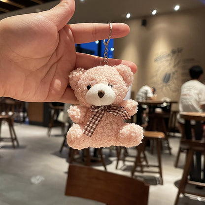 teddy bear plush keychain