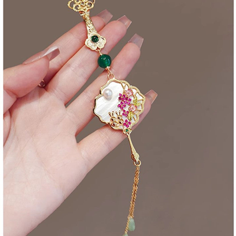 Pearl Accented Brooch Display Image 3