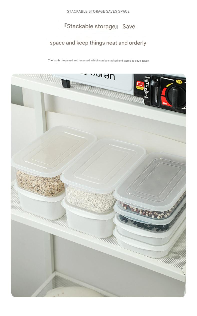 Zimoo transparent food storage containers stack