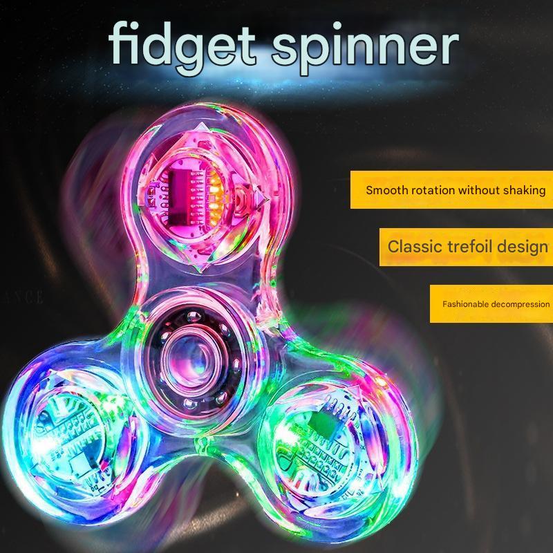 glowing spinner toy