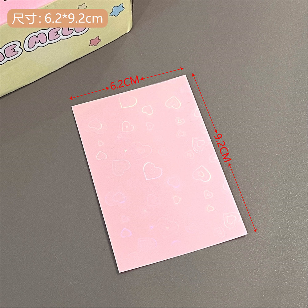 Pink laser heart pattern photo sleeve