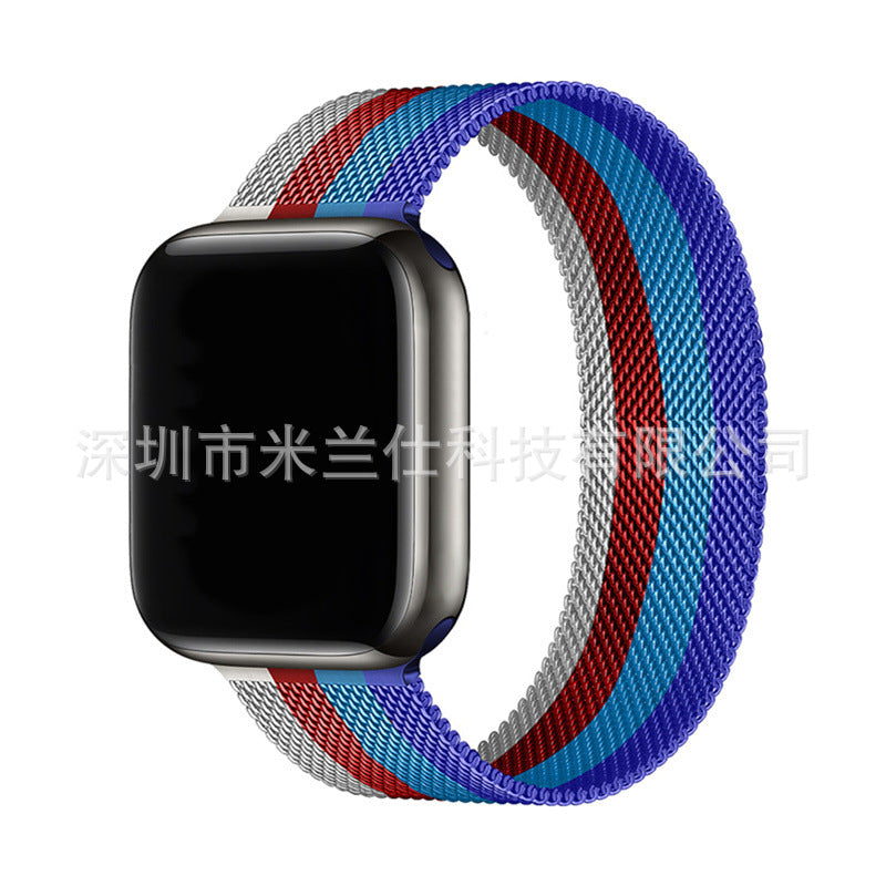 Premium Metal Milanese Loop Band for Apple Watch Series 1-9 & SE - Stylish, Adjustable & Breathable | Multiple Colors Available