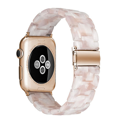 Stylish Natural Resin Apple Watch Band - Compatible with Series 1-9 & Ultra Models