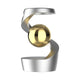 Silver Gyroscope + Gold Sphere (Pack of 1)