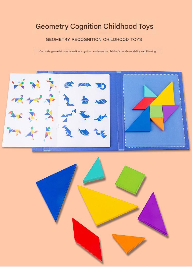 wooden tangram puzzle