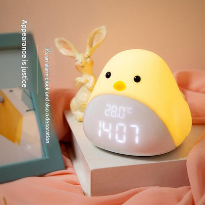 smart snooze alarm clock with night light feature