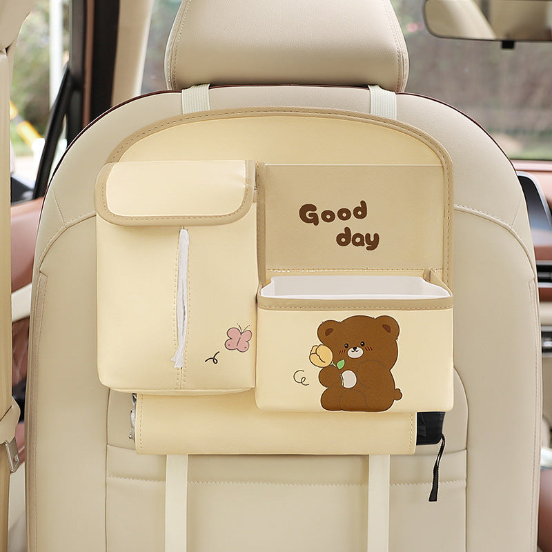 waterproof backseat storage in brown image