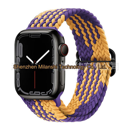 Premium Nylon Woven Watch Band for Apple Watch Series 4, 5, 6, 7, 8, SE, Ultra - Adjustable, Sporty Design