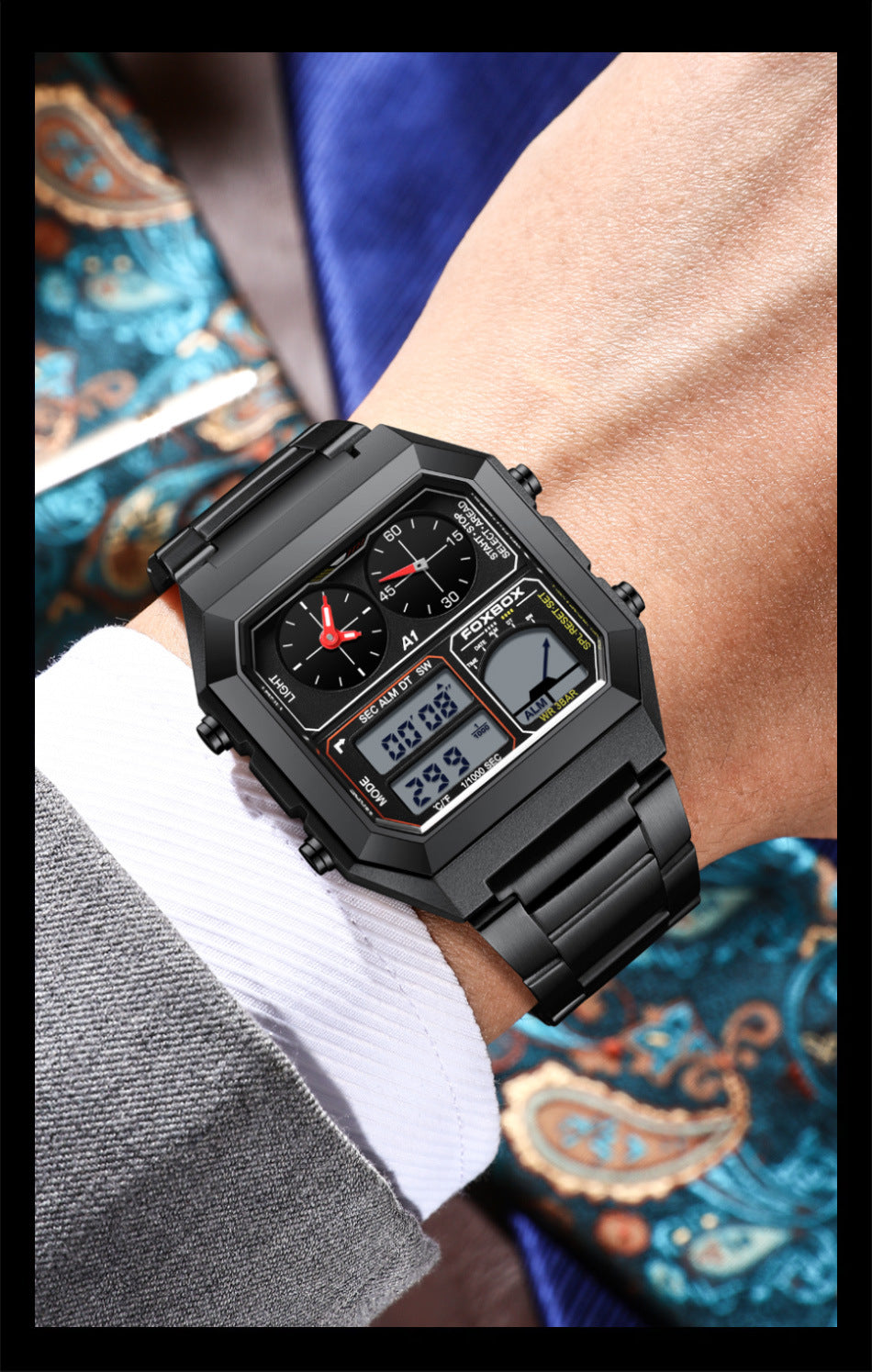multi-color waterproof watch for outdoor activities