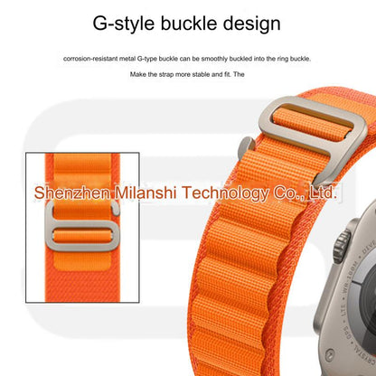 Durable Nylon Sport Strap for Apple Watch - Compatible with Ultra, Series 7 & More - Variety of Colors Available