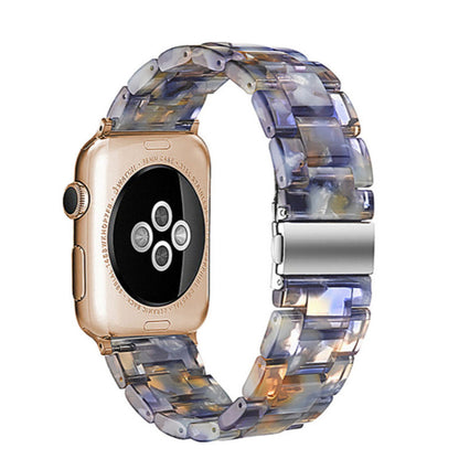 Stylish Natural Resin Apple Watch Band - Compatible with Series 1-9 & Ultra Models