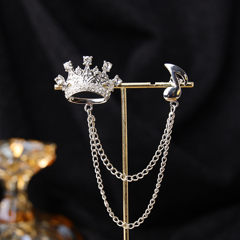 Elegant Pearl-Embedded Brooch - Image 2