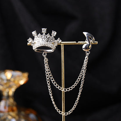 Elegant Pearl-Embedded Brooch - Image 2