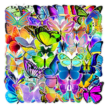 holographic butterfly sticker