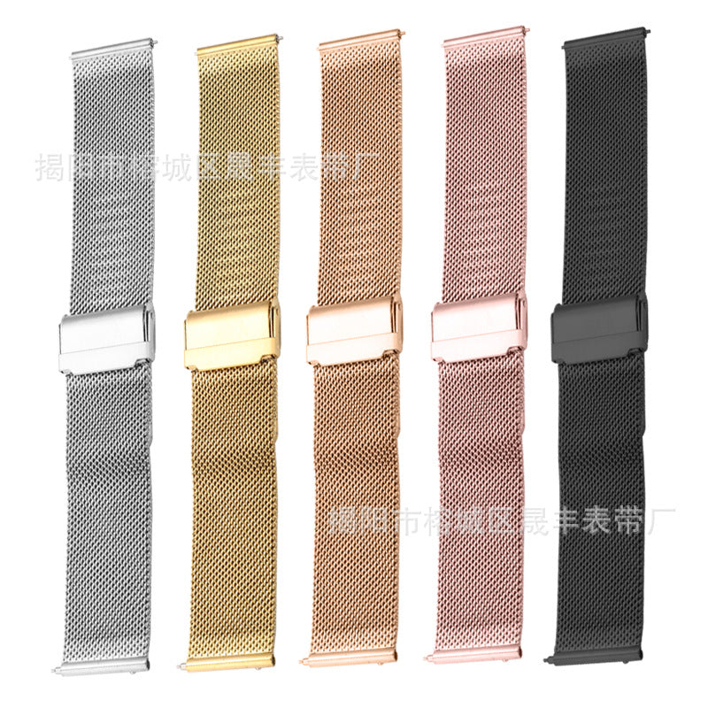 Stylish Milanese Loop Smartwatch Band for Samsung, Huawei, and Apple – Adjustable & Durable Metal Design