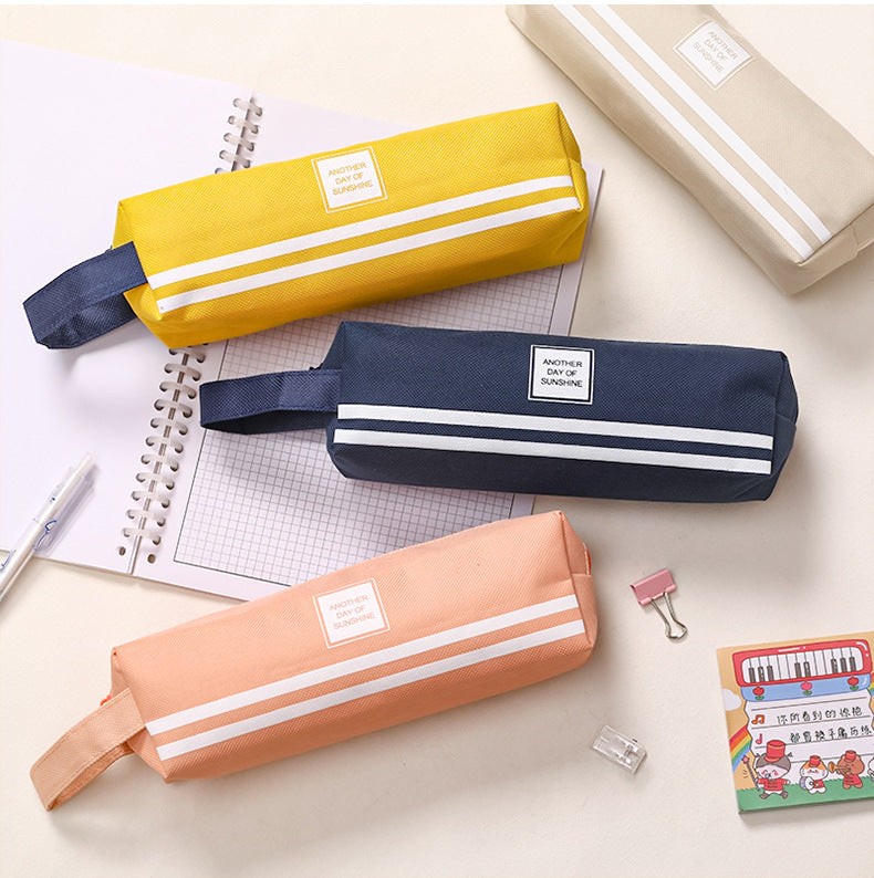 beige Oxford cloth pencil case