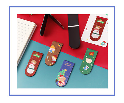 Girl-themed festive bookmark with magnetic hold