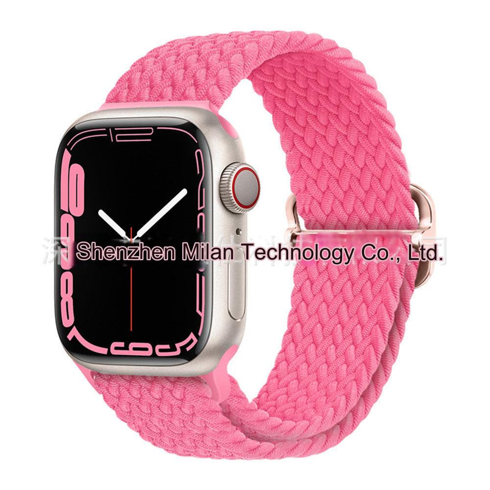 Premium Nylon Woven Watch Band for Apple Watch Series 4, 5, 6, 7, 8, SE, Ultra - Adjustable, Sporty Design