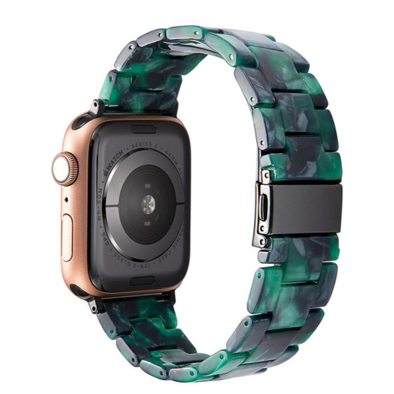 Stylish Natural Resin Apple Watch Band - Compatible with Series 1-9 & Ultra Models