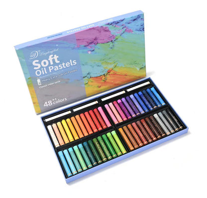 Vibrant 36-Color Oil Pastels Set - Premium Soft Oil Paint Crayons for Artists and Kids