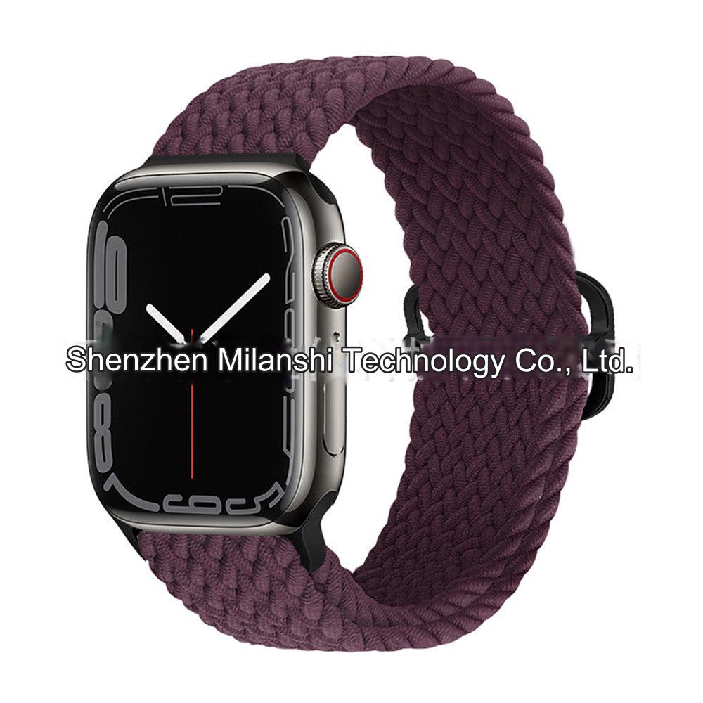 Premium Nylon Woven Watch Band for Apple Watch Series 4, 5, 6, 7, 8, SE, Ultra - Adjustable, Sporty Design