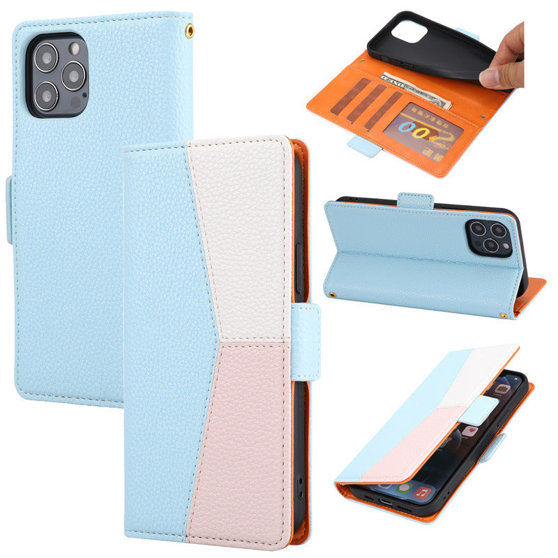 Premium PU Leather Flip Case for iPhone & Samsung | Stylish Multi-Color Wallet Cover with Card Slots