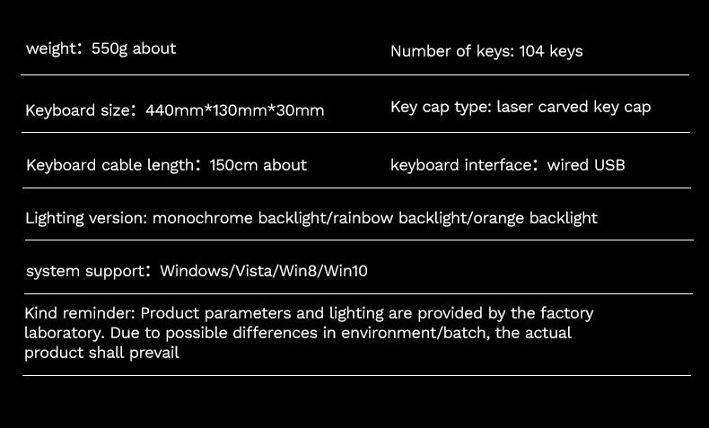 EWEADN GX330 Retro Punk Mechanical Gaming Keyboard & RGB Mouse Set - USB Wired, Ergonomic Design, 1600 DPI