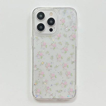 Silicone Butterfly Floral iPhone Case - Shockproof Compatible with iPhone 15, 14, 13 & Samsung S24 Series