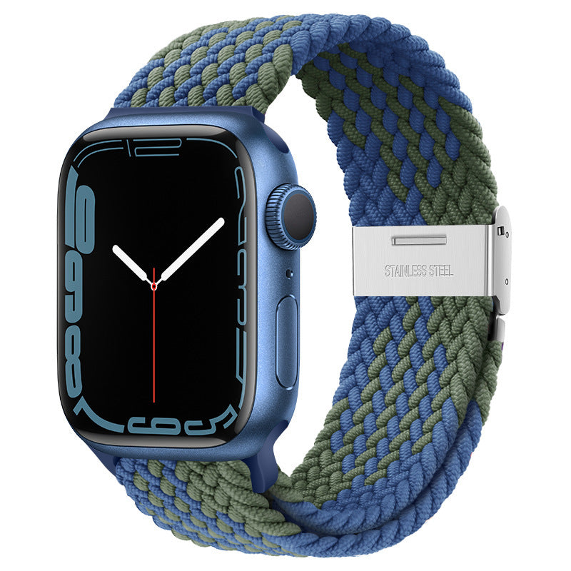 Premium Nylon Woven Strap for Apple Watch - Fits All Series and Sizes - Adjustable Buckle - Stylish and Durable