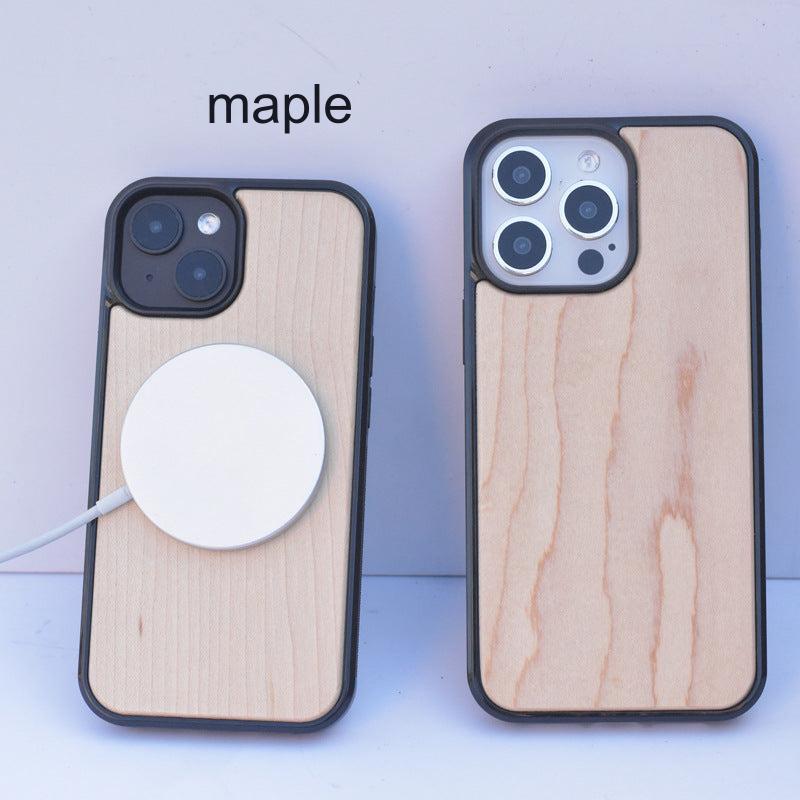 Eco-Friendly Bamboo Wood MagSafe Compatible iPhone Case for iPhone 15/14/13 Series