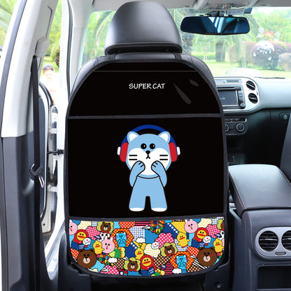 yellow duck cartoon car seat cover for kids