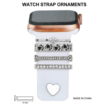 Stylish Rhinestone Silicone Strap for Apple Watch - Durable & Elegant Accessory