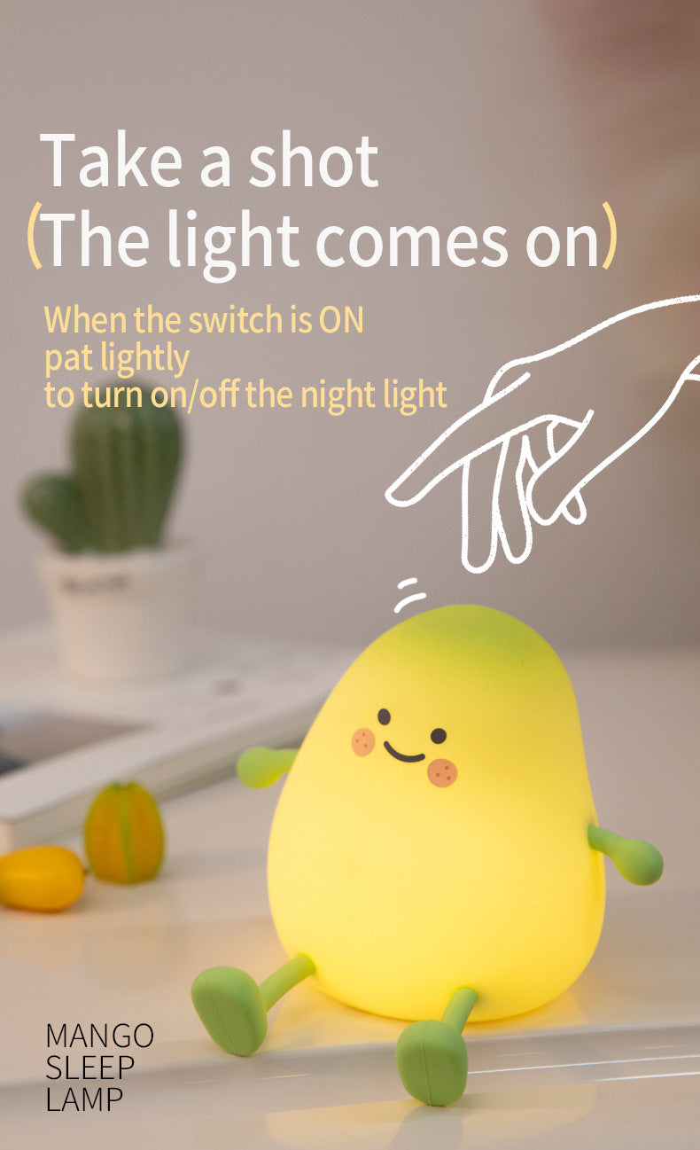 child-friendly silicone night lamp with warm lighting