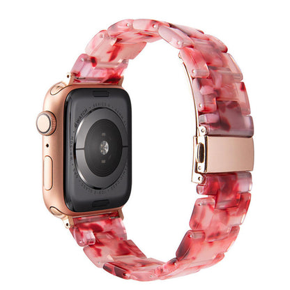 Stylish Natural Resin Apple Watch Band - Compatible with Series 1-9 & Ultra Models