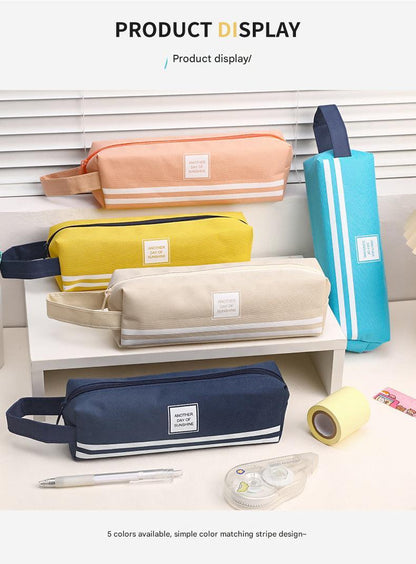 beige Oxford cloth pencil case