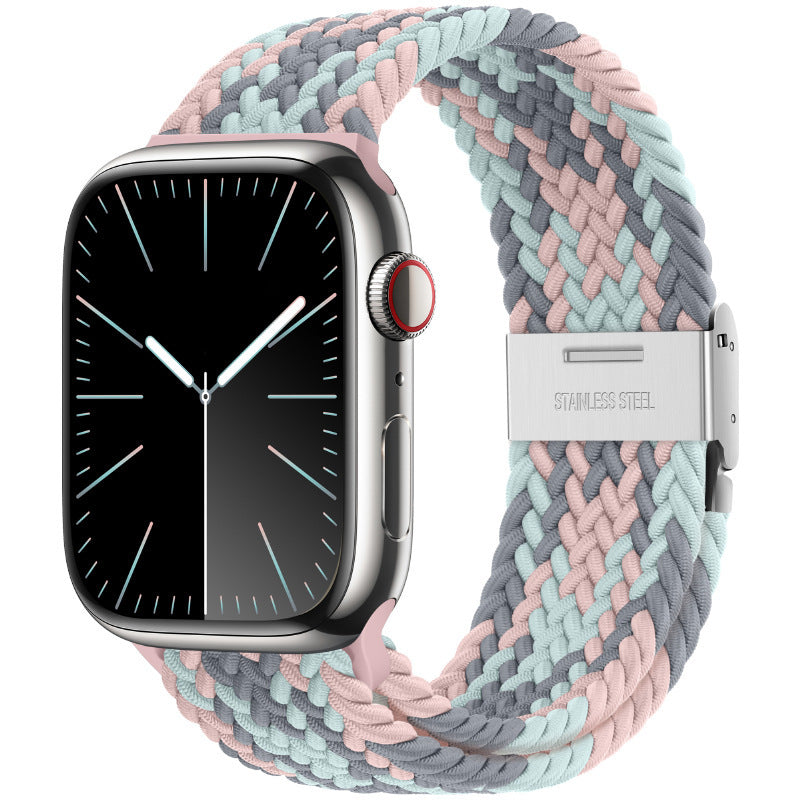 Premium Nylon Woven Strap for Apple Watch - Fits All Series and Sizes - Adjustable Buckle - Stylish and Durable