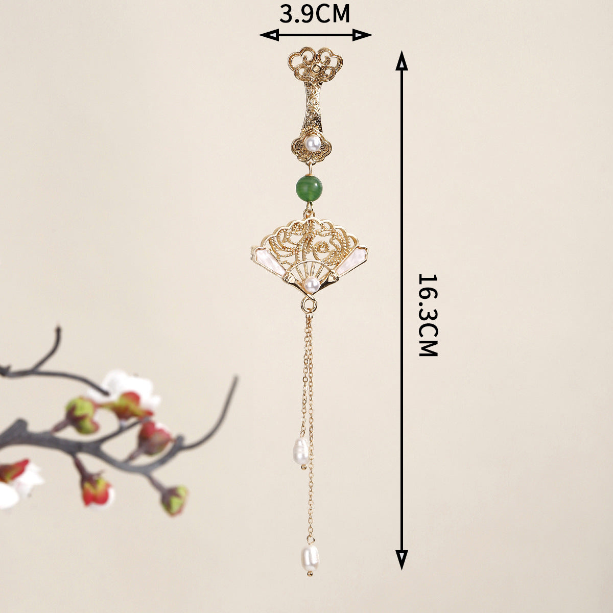 Pearl Accented Brooch Display Image 3