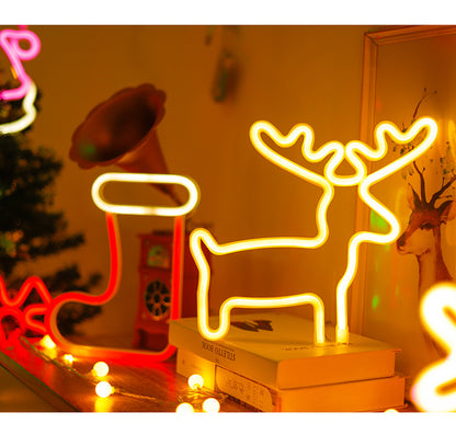 moose design colorful neon LED light