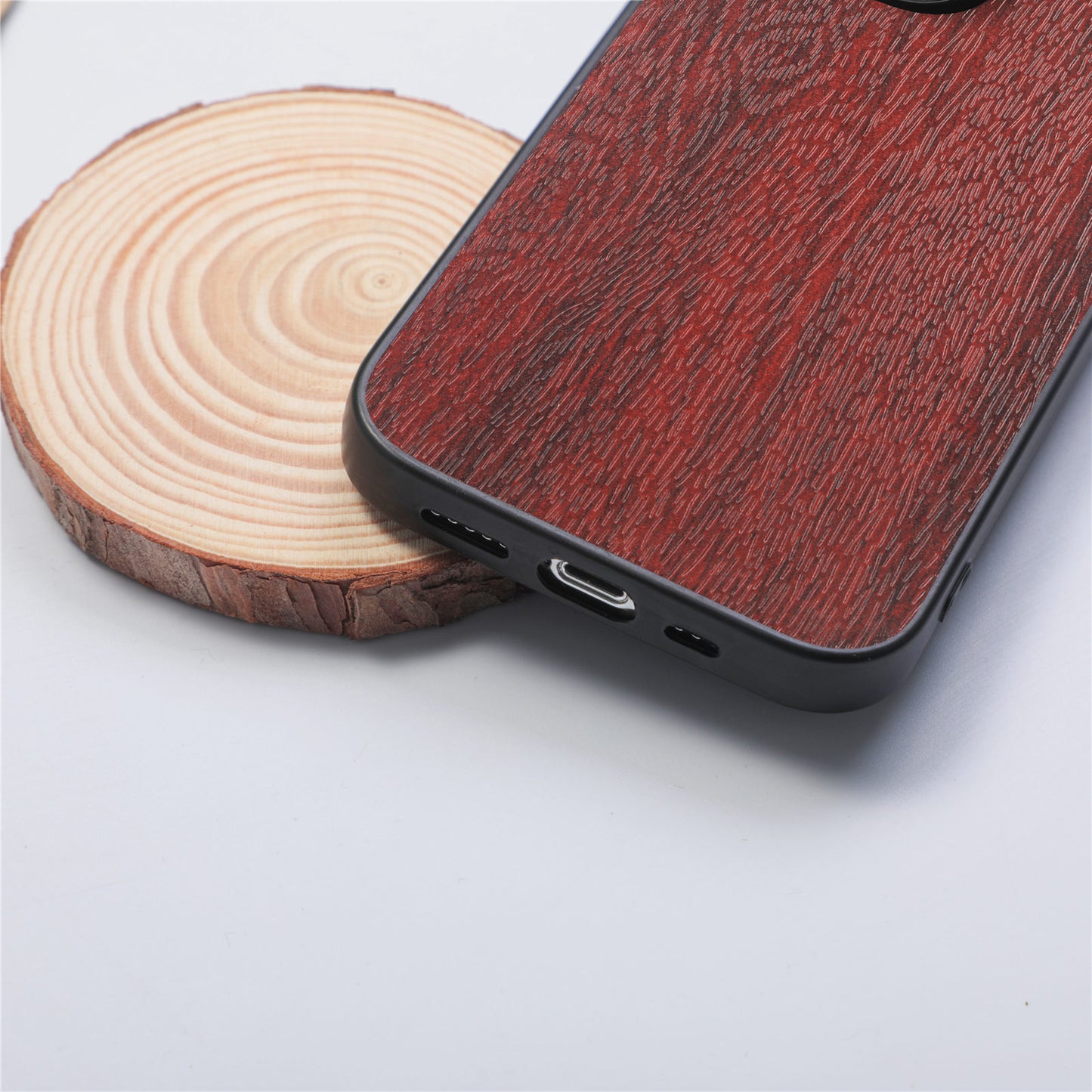 Stylish Wood Grain iPhone & Samsung Case - Durable, Lightweight, and Anti-Fingerprint Protection