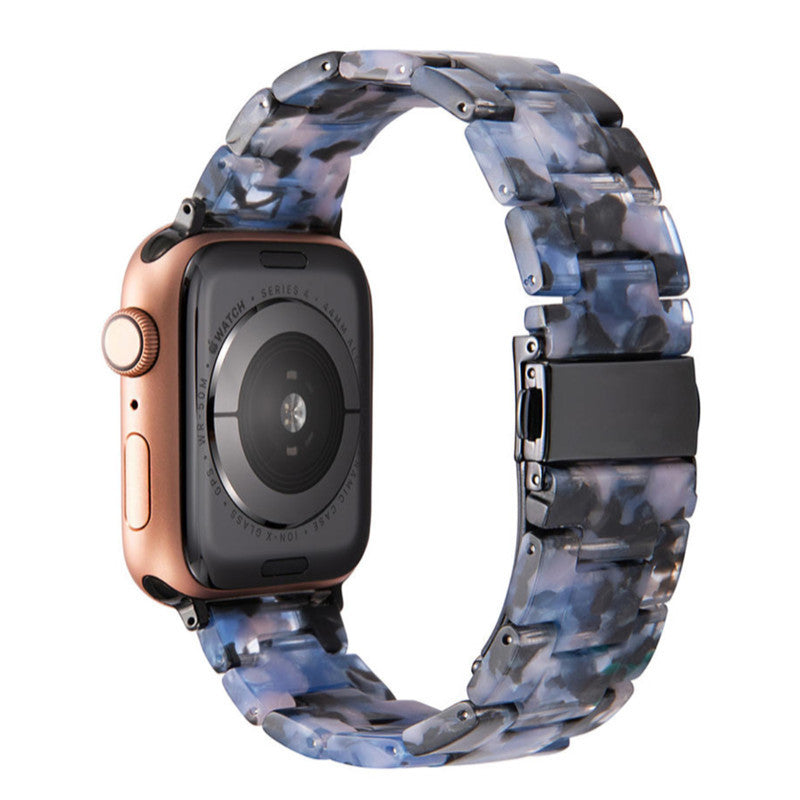 Stylish Natural Resin Apple Watch Band - Compatible with Series 1-9 & Ultra Models