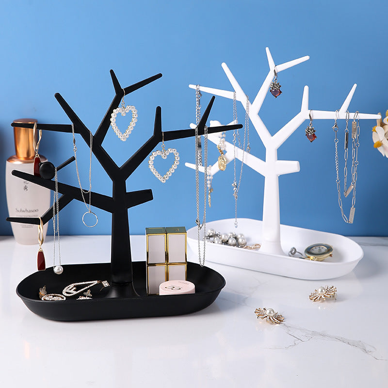 Minimalist white deer antler jewelry holder