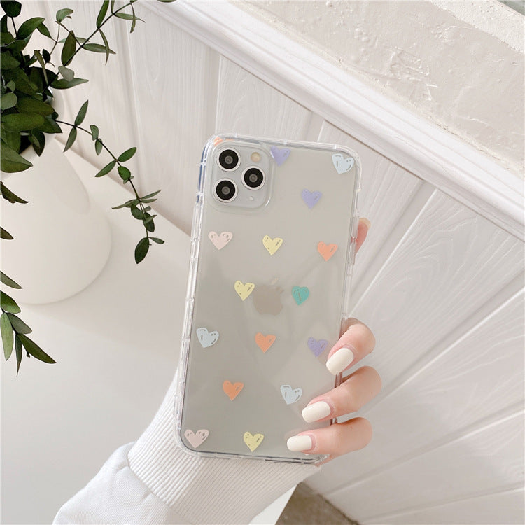 Colorful Heart iPhone Case – Stylish & Protective Phone Cover for iPhone 6 to iPhone 16