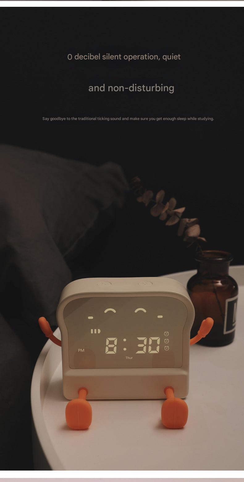 digital display alarm clock with multiple features