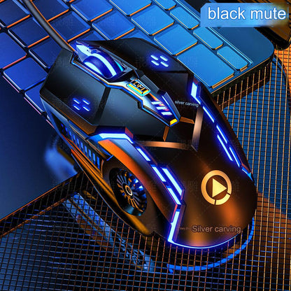 RGB Wired Gaming Mouse G5 - Ergonomic, 3200 DPI, 6-Button Optical, USB - Silent & Colorful Backlit for Ultimate Gaming Experience