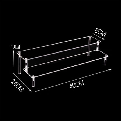 Five-tier acrylic organizer side view