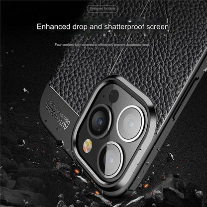 Premium TPU Leather Texture Phone Case for iPhone 15 & Samsung S24 Series - Shockproof and Slim Fit