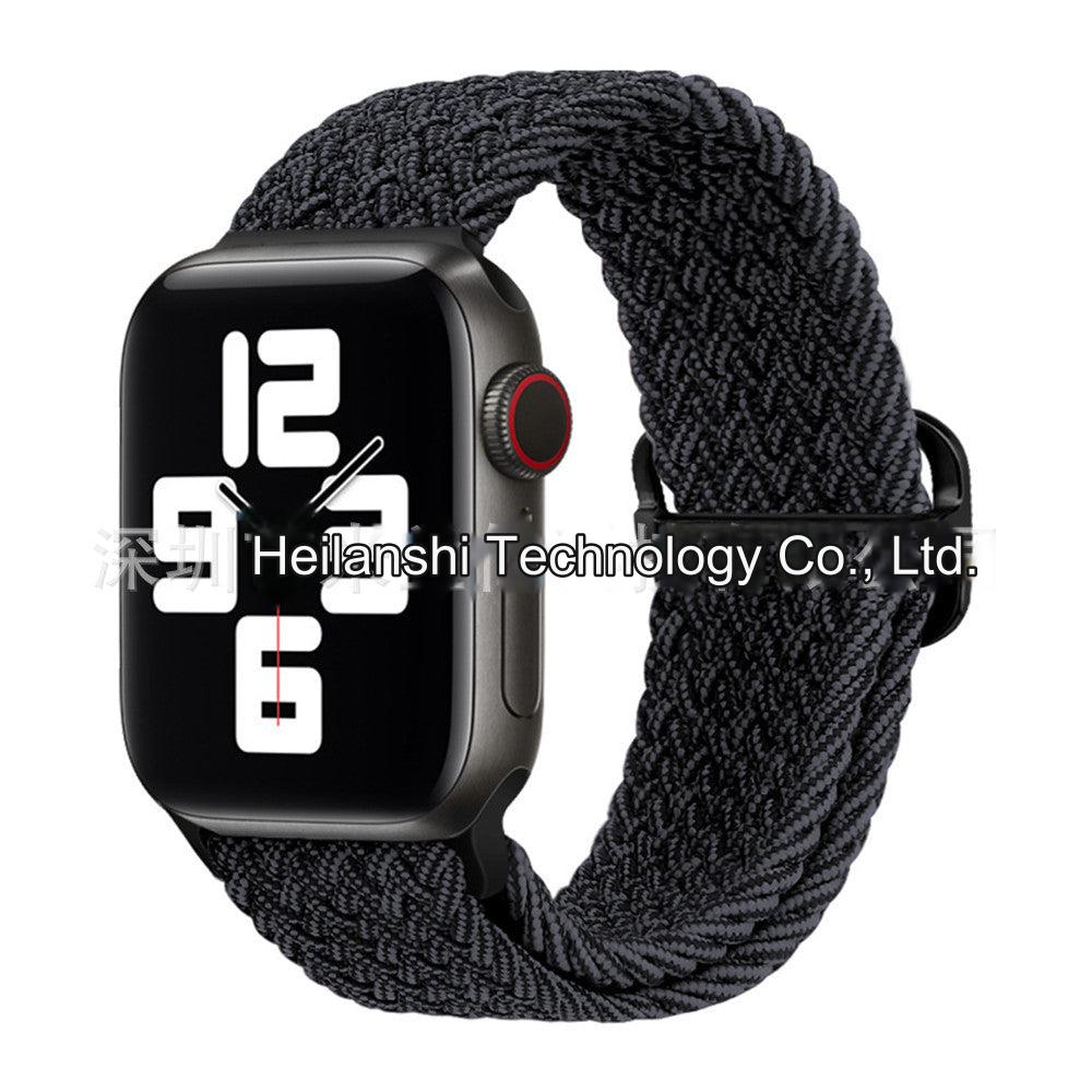 Premium Nylon Woven Watch Band for Apple Watch Series 4, 5, 6, 7, 8, SE, Ultra - Adjustable, Sporty Design