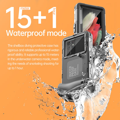 Ultra-Durable 15M Waterproof Diving Case for iPhone & Samsung - Anti-Shock & Impact-Resistant