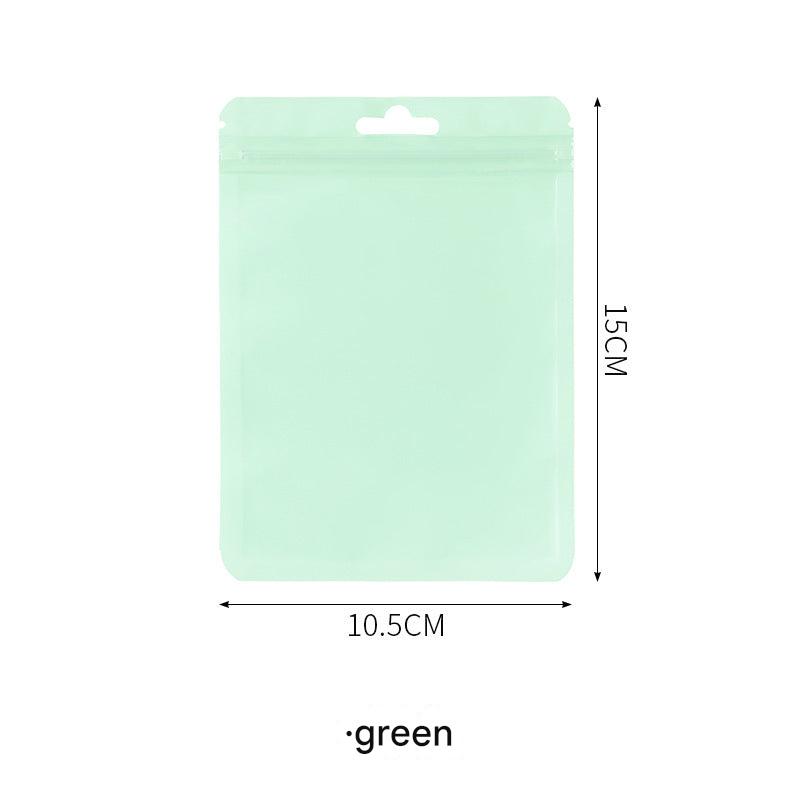 transparent colored storage bags group